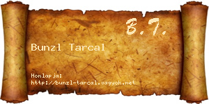 Bunzl Tarcal névjegykártya